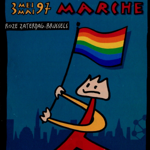 Affiche « En Avant Marche »/1997 © »Collection Fonds Suzan Daniel » © « Design Museum »