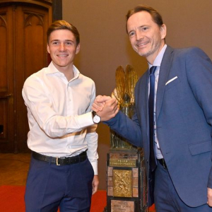 Avec Jean-Michel Saive, président du "COIB", lauréat en 1991