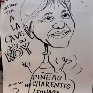 La Cave du Roy-photo 4712-caricature de Jean-Marie Lesage