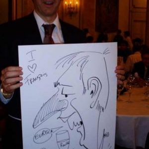 Caricature, chercheur,bruxelles, 300046