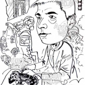 caricature minute en NB caricature minute en NB