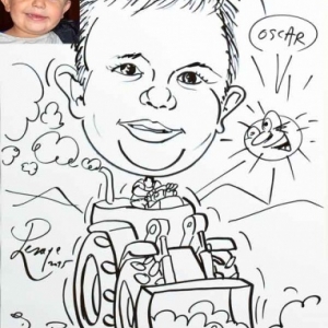 caricature engin de chantier