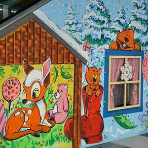 Peinture sur panneau pour St Nicolas et NOEL