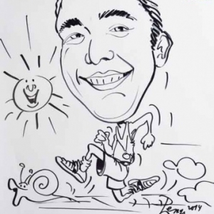 caricature minute-Olivier caricature minute-Olivier