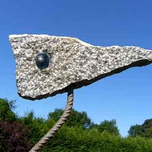 Heron est une sculpture de Brigitte Danse 