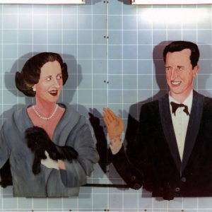 Drinkend Hert bij Avondscherming - Le chevreuil buvant au crepuscule, Le couple royal, 1977-78. Drinkend Hert bij Avondscherming - Le chevreuil buvant au crepuscule, Le couple royal, 1977-78.