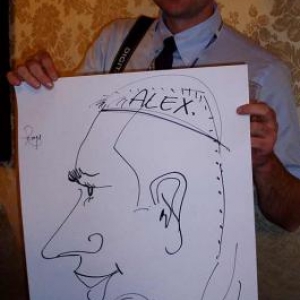 Caricature, chercheur,bruxelles, 30010