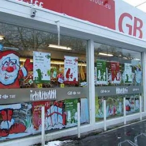 Peinture sur vitrine pour Noel-Liege-7394