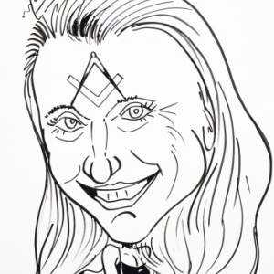 caricature  Emmanuelle Praet 