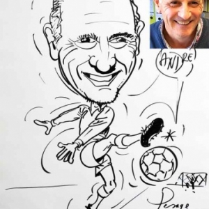 caricature minute football