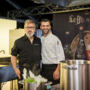 Les Epicuriales au parc de la Boverie. Philippe Fauchet et Samuel Blanc