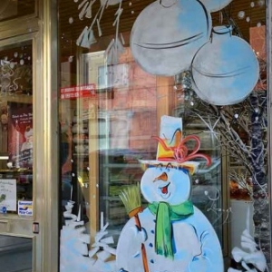 CHARLEROI-peinture sur vitrine pour NOEL-2645