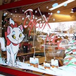 Gesve - Peinture sur vitrine pour Noel-7471