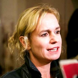 Sandrine Bonnaire en interview-express, juste avant l'annonce du Palmares