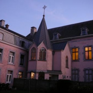 L'arriere du chateau et la chapelle L'arriere du chateau et la chapelle