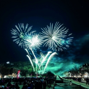 Grand feu d artifice de la Saint Sylvestre de LIEGE