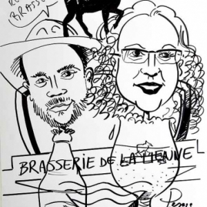 caricature brasserie de la Lienne