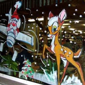 Peinture sur vitrine pour Noel-7385