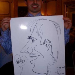 Caricature, chercheur,bruxelles, 30033