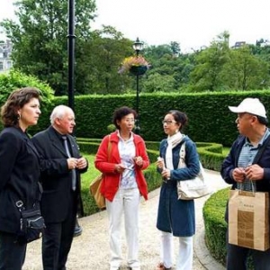 Délégation chinoise accueillie au Parc des Topiaires 