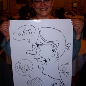 Caricature, chercheur,bruxelles, 30049