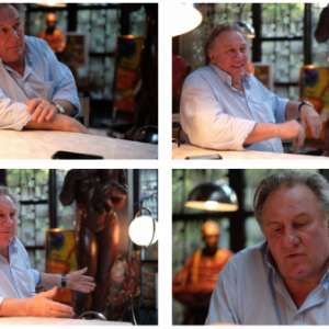 Gerard Depardieu chante Barbara avec Gerard Daguerre. Photos Jean-Paul SCARPITTA