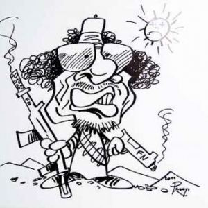 Caricature Khadafi