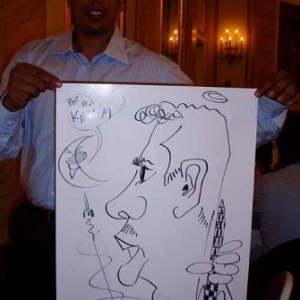 Caricature, chercheur,bruxelles, 30028