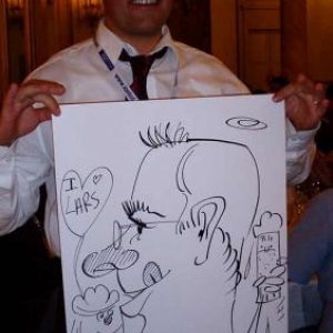 Caricature, chercheur,bruxelles, 30042