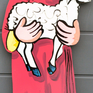 Berger et son mouton,creche de noel