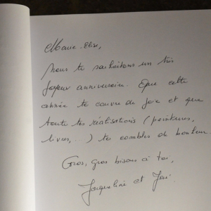 Livre d'Or de l'exposition de Marie-Elise