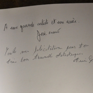 Livre d'Or de l'exposition de Marie-Elise