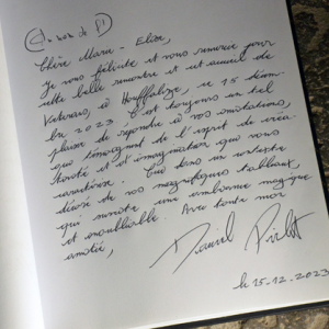 Livre d'Or de l'exposition de Marie-Elise