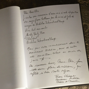 Livre d'Or de l'exposition de Marie-Elise