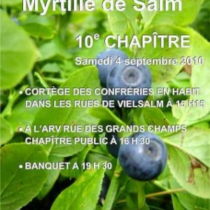 10e anniversaire de la Confrérie de la Myrtille de Salm