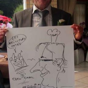 Caricatures du mariage de Jolene et Samuel