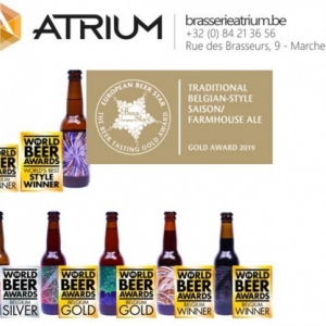 Atrium, medaille ,Or , European Beer Star