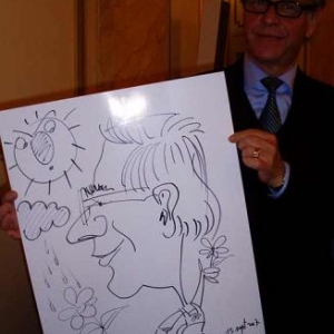 Caricature, chercheur,bruxelles, 30021