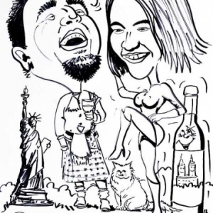 Animation caricature mariage