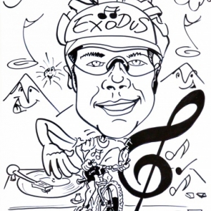 caricature minute en NB caricature minute en NB