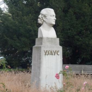 Buste d' Eugene Ysaye dans le parc devant le Conservatoire