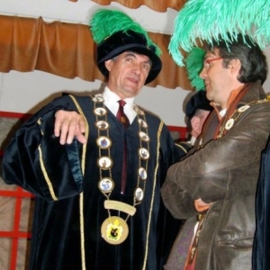 F. Herbrand en discussion avec Rodrigo Benkens