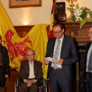 Intervention du Bourgmestre  ( Photo de Denis Dosquet )