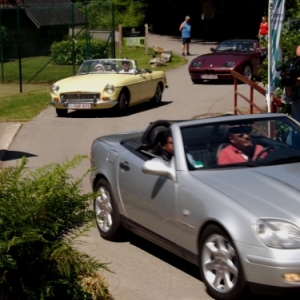 Depart de la balade automobile