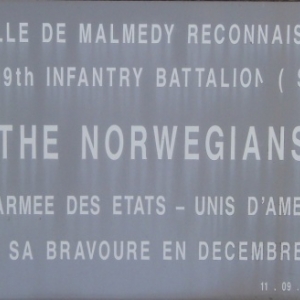 Malmedy            Des soldats norvégiens honorés
