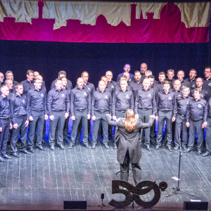 Prestation de la "Royale Malmédienne" au théâtre Puccini ( Photo "La Martinella")