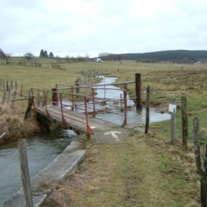 Remplacement de la passerelle sur la Warche entre Honsfeld et Hunningen (AC Bullingen) Avant