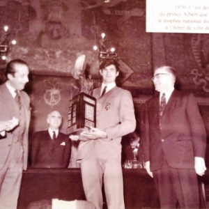 1970 Trophee remis par le Prince Albert