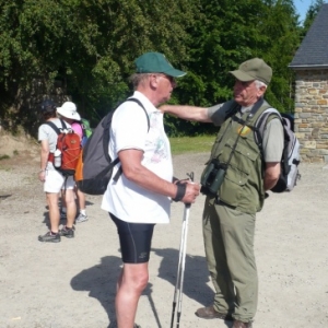 Guide et President de Malmedy Marche en concertation( photo de O. Servais )