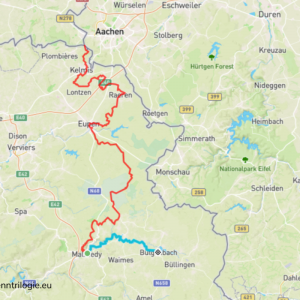 3. La Fagne du Sud ( de Malmedy à Robertville (13 km) et de Robertville à Butgenbach (8,8 km). 
